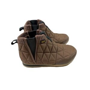 Teva Ember Mid Bison Brown Quilted Camp Bootie Slipper Sneakers 1106209 Womens 6